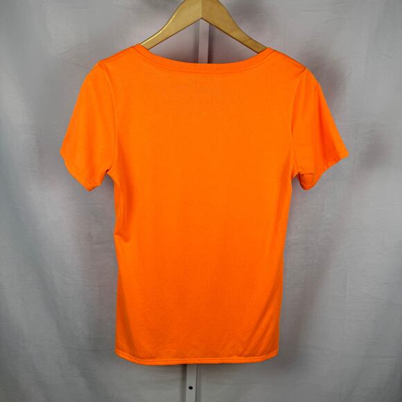 Nike Dri-Fit Short Sleeve Crew Neck Orange Workout Athletic T-Shirt Ladi… - Picture 5 of 5